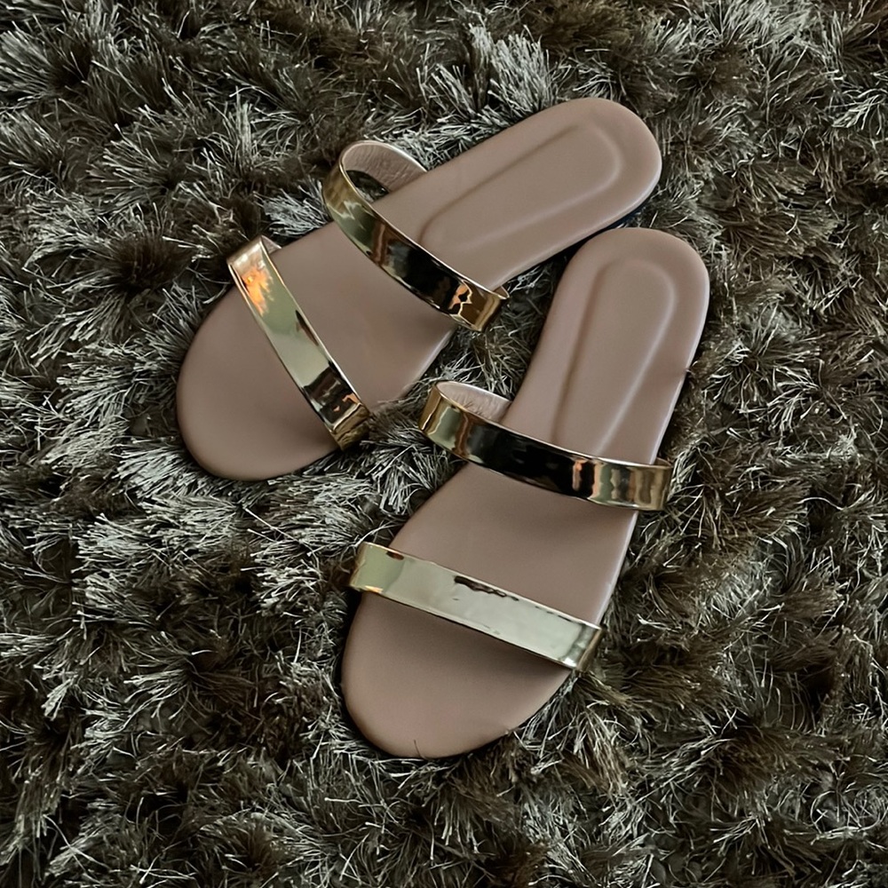 Gold sandals